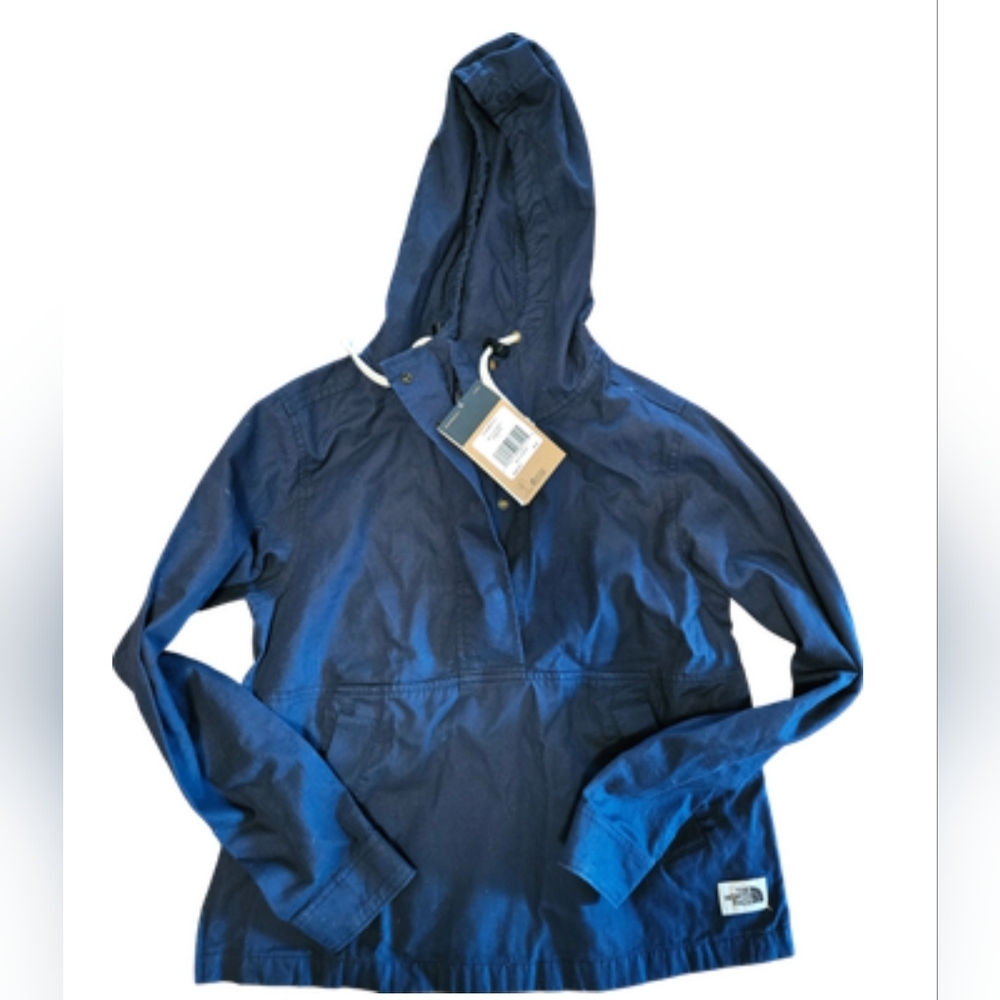 Navy Northface Hooded Anorak Jacket S